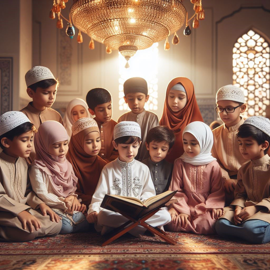 Kids with Quran